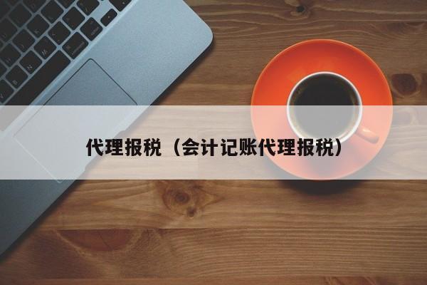 代理报税（会计记账代理报税）