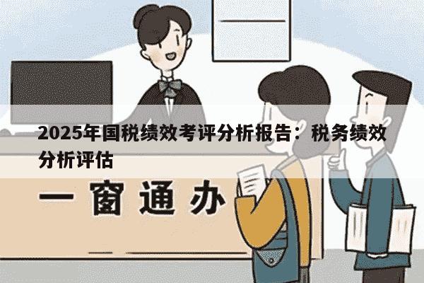2025年国税绩效考评分析报告：税务绩效分析评估