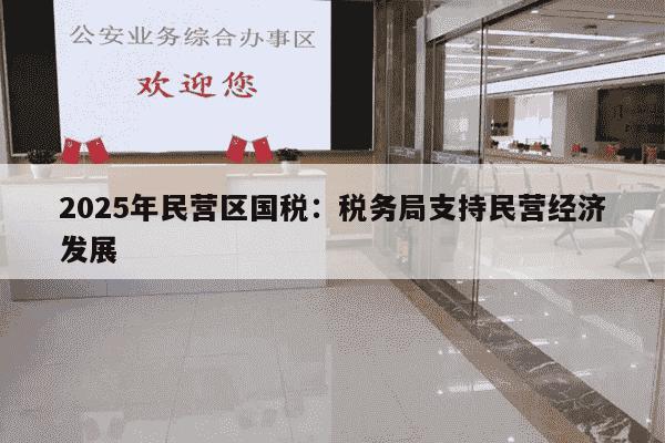 2025年民营区国税：税务局支持民营经济发展